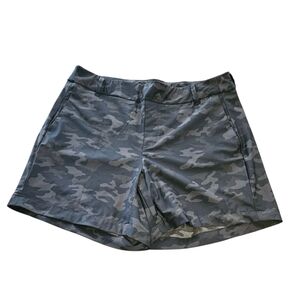 Spanx Sunshine Black Camo 6” Shorts Women's Size Large